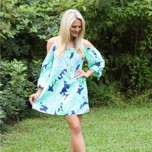 Lilly Pulitzer | Candice Cold Shoulder Silk Dress